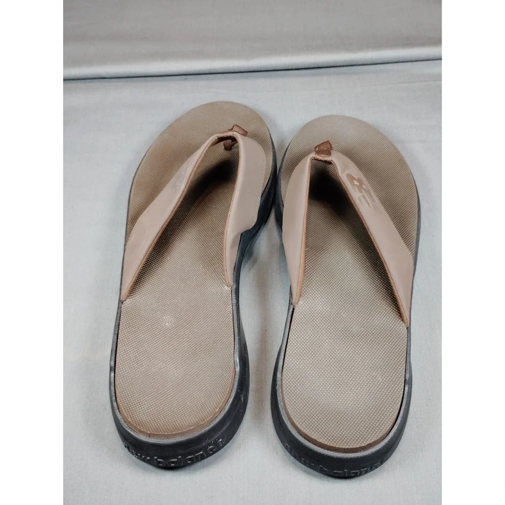 New Balance 340 V1 Men 12 Brown Black SMT340B1 Slide Sandals Comfort Flip Flops